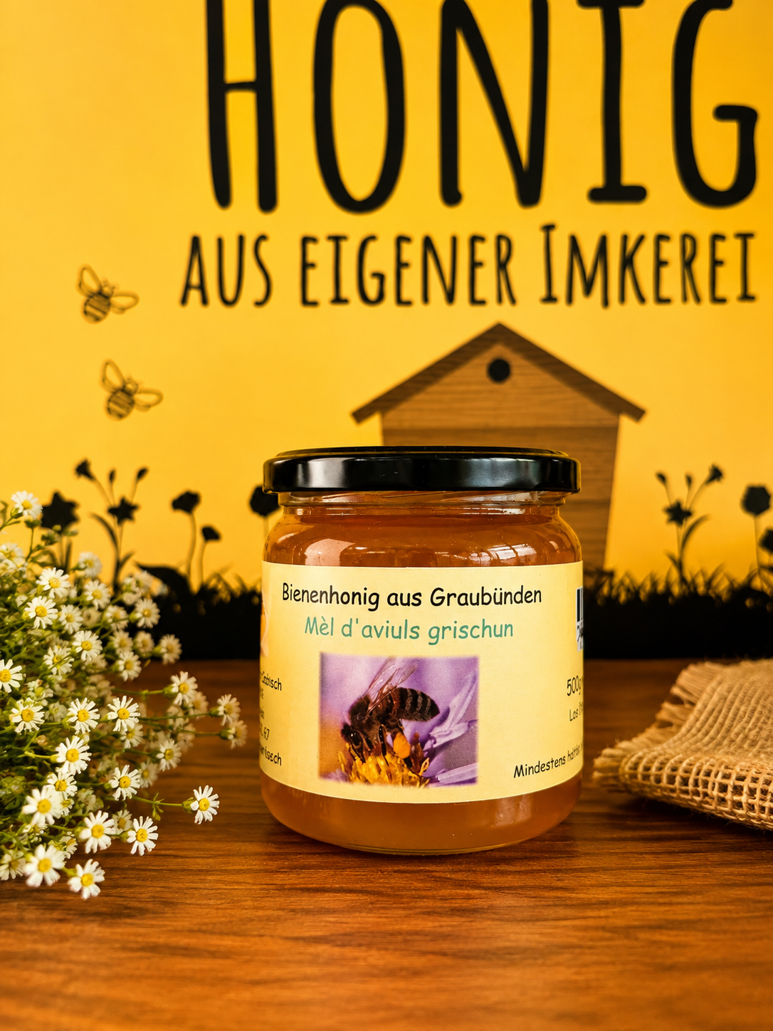 Bienenhonig aus Graubünden – Kristalisierend