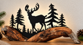 Holzbild „Wald & Hirsch“ | Marcel Bachmann