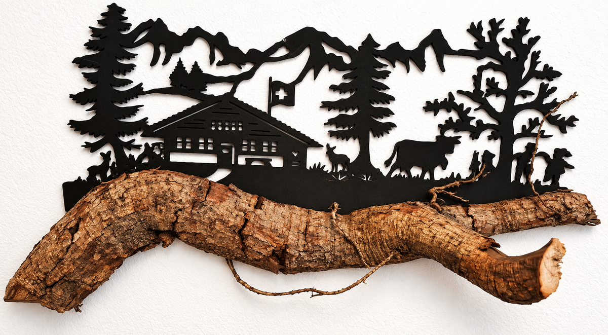 Waldbild „Alpbild“ – Handgefertigtes Unikat von Marcel Bachmann