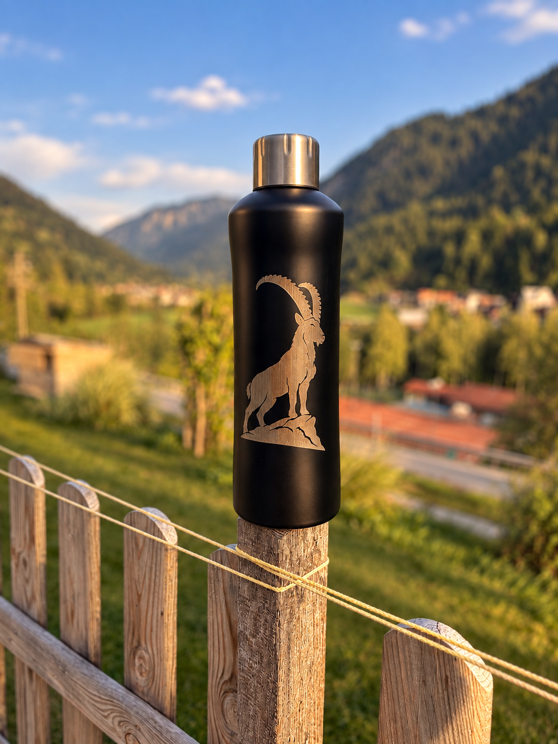 Thermosflasche Steinbock
