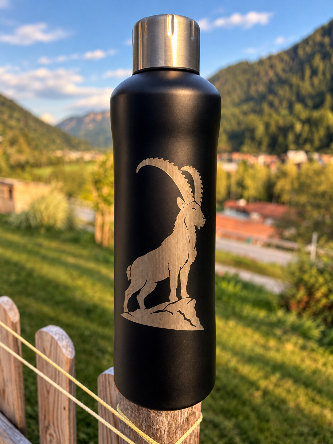 Thermosflasche Steinbock